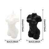 2 Pcs Body Shaped Candle, Female Body Candle Woman S&M Torso Sexy Candles For Living Room Bedroom Bathroom Home Table Aesthetic Decoration Christmas, Soy Wax Scented Candle Scented