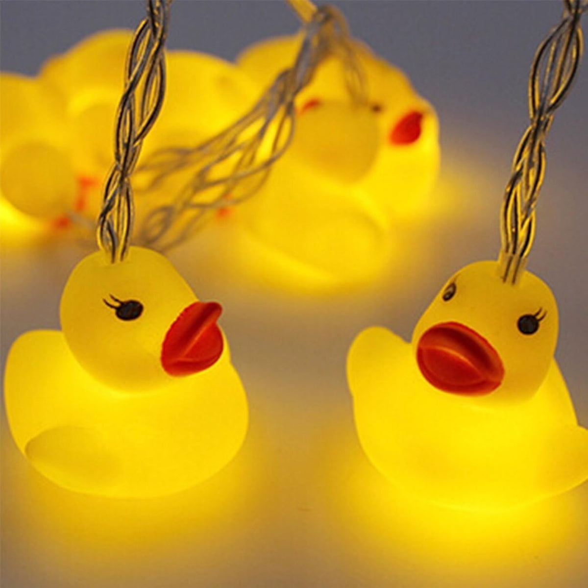 1.5 Meter Battery Powered Cute Animal Duck Shape 10 Led Fairy Lights String Lights For Halloween Christmas Thanksgiving