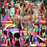 70-Piece LED Foam Glow Sticks Bulk Set with Colorful Flashing Modes for Parties