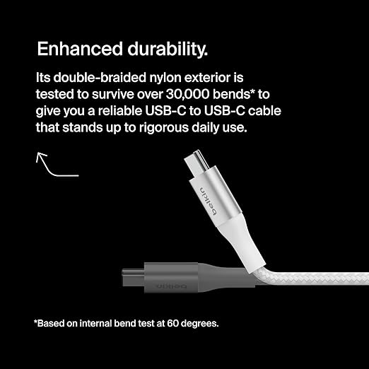 240W USB C to USB C Fast Charging Cable 6.6FT for MacBook iPhone & Galaxy