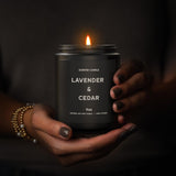 Lavender?Cedar Candle, 9Oz Scented Candle For Men, Scented Candles For Home, Soy Candle Gifts For Men, Personalized Blessing Minimalist Men'S Scented Candle