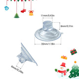120Pcs Mini Christmas Light Suction Cups,Small Holiday Light String Hooks Holders, Clear Rope Light Caddy Window Glass Suction Cup Clips Hang Seasonal Lights & Xmas Decorations