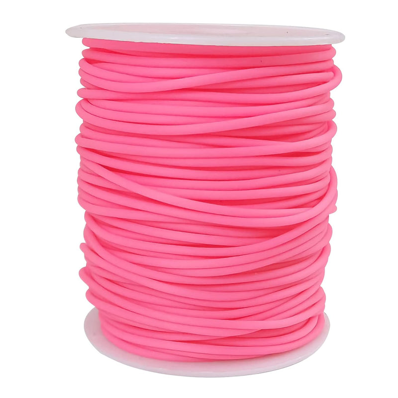 54 Yards Hollow Pipe Rubber Tube Cord 2Mm Rubber Tubing Knitting Barbe