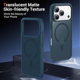 Dark Blue Wallet Case for iPhone 17 Pro with Card Holder and Screen Protector Military Grade Protection