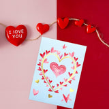 Valentines Cards With Envelopes 12 Heart Cards Blank Inside Gold Foil Embellishment
