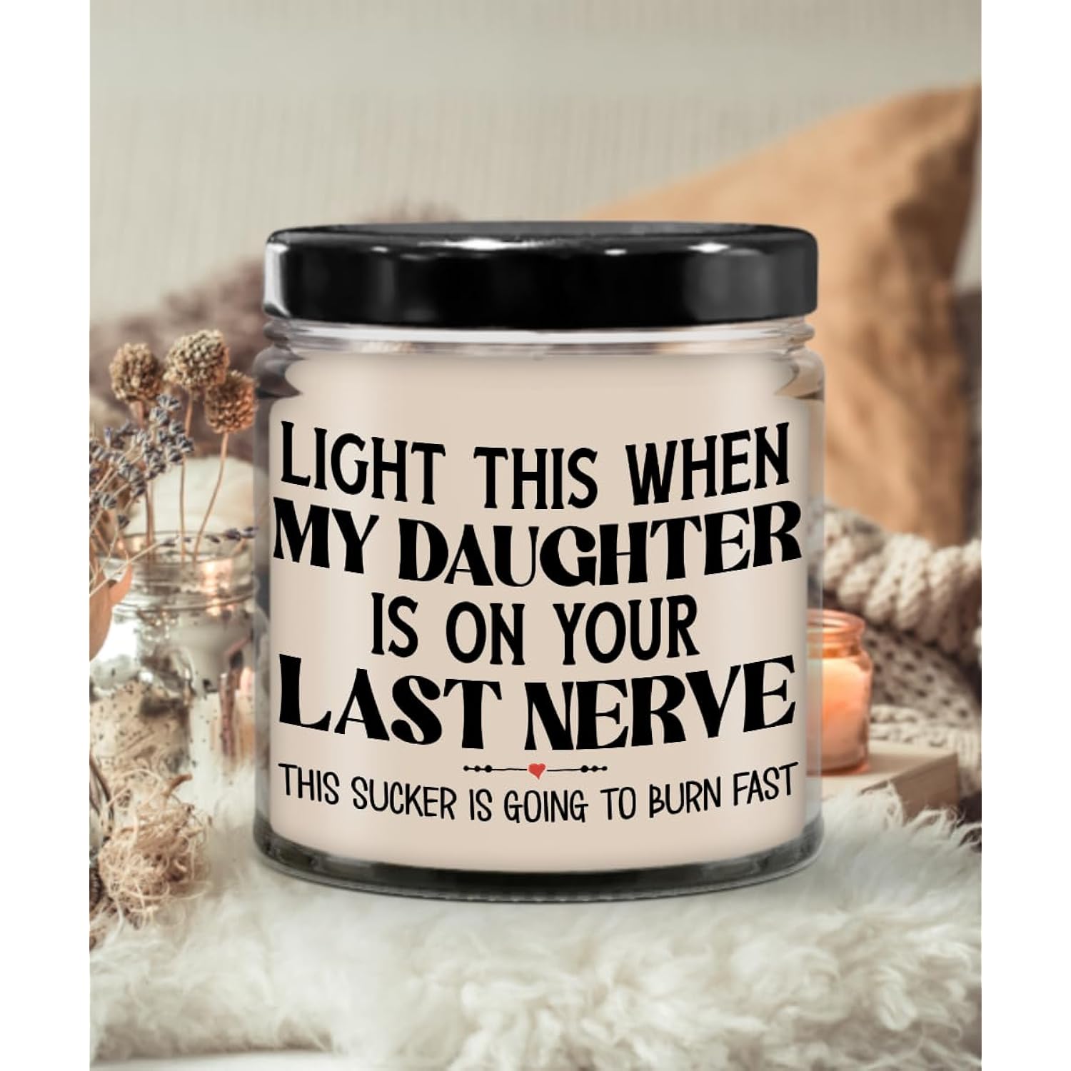 Son In Law Candle From Mother In Law Light This When My Daughter Is On Your Last Nerve Funny Birthday Christmas 9 Oz. Vanilla Scented Soy Wax For Men