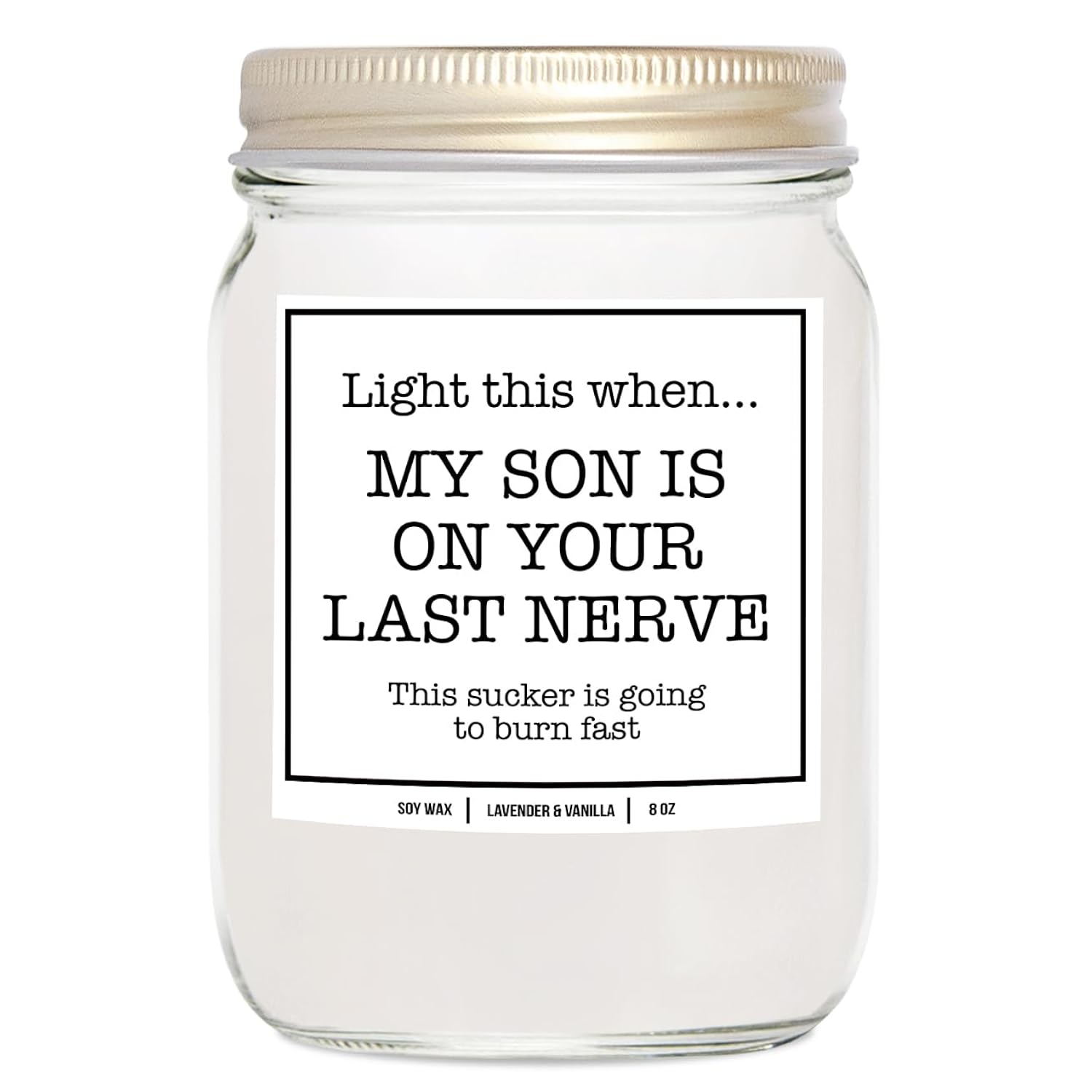You Nique Designs Daughter In Law Candle 9Oz - Daughter In Law Gifts From Mother In Law - Funny Daughter In Law Candle For Mothers Day & Birthday Gifts For Daughter-In-Law (Lavender & Vanilla)