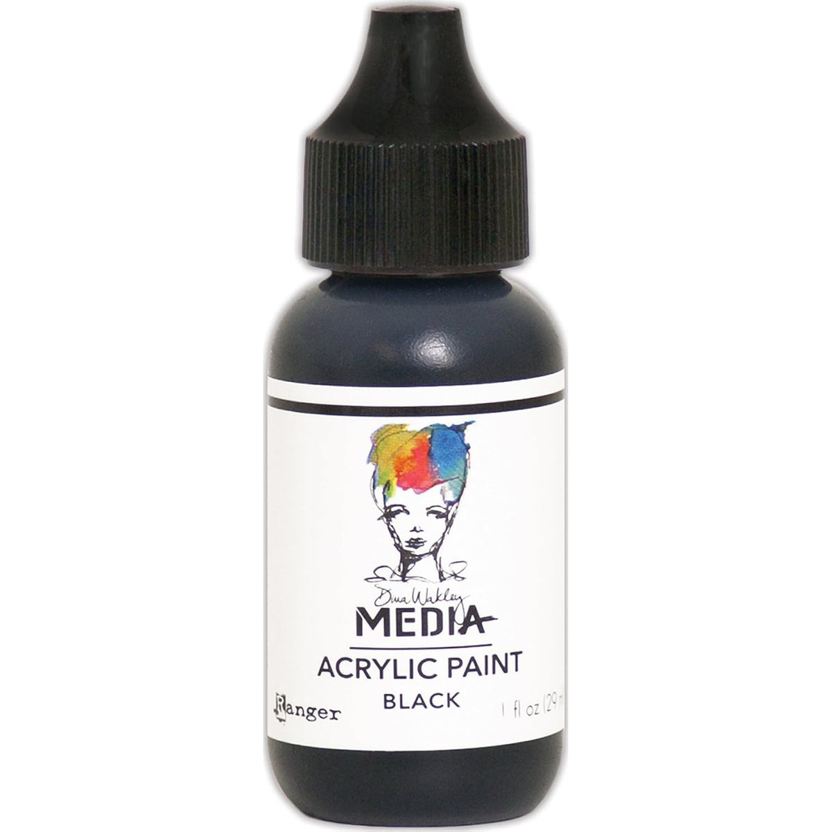 Ranger MDQ5391 Heavy Body Acrylic Paint 1oz Black