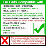 Replacement Ear Pads Compatible With Hd668B, Sr850S, Harx700 Harx900, K240, Ath-Ad1000X, Hd7, Fidelio X2 Hr Headphone (Velvet Black)