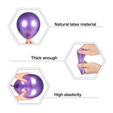 Metallic Purple Black Balloons Arch Garland Kit-Metallic Gold Balloon Gold Confetti Balloon 127Pcs For Graduation,Birthday,Easter,Baby Shower,Anniversary,Christmas Party Decorations.