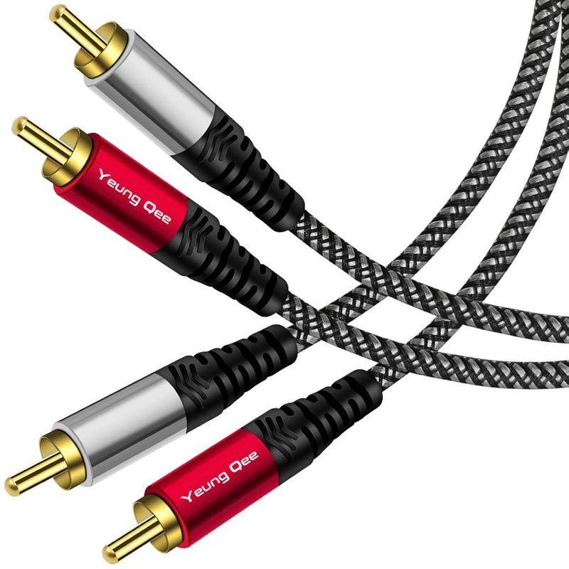 2 Rca Stereo Audio Cable 20 Ft, 2Rca Male To 2Rca Male Audio Stereo Subwoofer