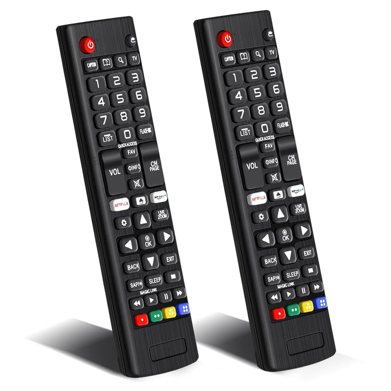 2 Pack Universal Remote Control For Lg-Smart-Tv With Netflix Button Lg Replace