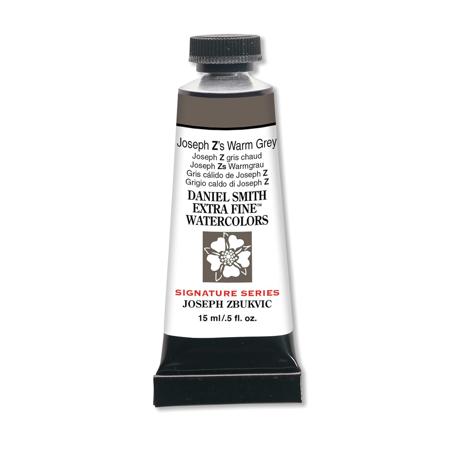 Daniel Smith Extra Fine Watercolor Paint, 15ml, Tube, Joseph Z's Warm Grey, 0.5 fl oz, (Pack of 1)