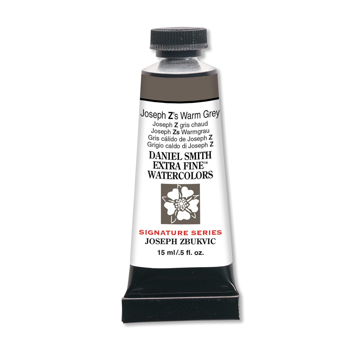 Daniel Smith Extra Fine Watercolor Paint, 15ml, Tube, Joseph Z's Warm Grey, 0.5 fl oz, (Pack of 1)
