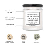 Last Nerve Candle Gift For Son In Law 9 Oz, Son In Law Gifts From Mother In Law - Birthday, Wedding & Father Day Mugs For Son In Law - Son In Law Gift Ideas (Mahogany Teakwood)