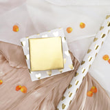 Reversible Valentines Wrapping Paper, Gift Wrapping Paper With Gold Heart On White Design, Perfect For Wedding, Birthday, Bridal Shower, Anniversaries, 17 Inch × 33 Feet