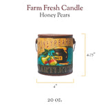 A CHEERFUL GIVER 95hr 20oz Scented Candle - Honey Pear Cider - Multi-Wick Glass Candle - Gifts For Men and Women