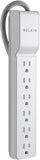 6-Outlet Surge Protector Power Strip 555J 2.5FT Cord Straight Plug