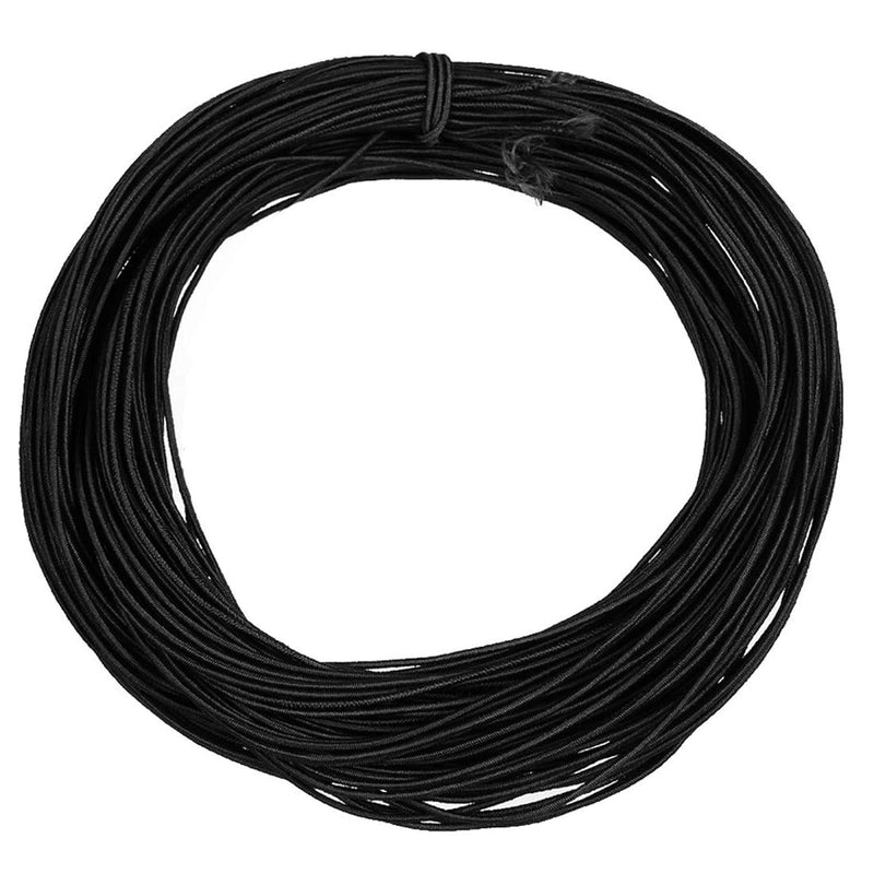 Black Elastic Cord 1Mm Crafting Stretch String For Diy Jewelry Beading Making,