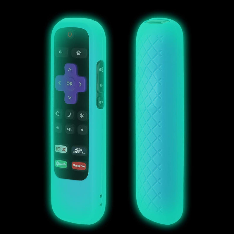 [Nightglow Blue] Case For Roku Express Remote, Light Weight [Anti Slip] Shock