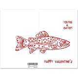 Fish Valentines Day Card For Him Her, Funny Valentines Day Gift For Husband Wife Boyfriend Girlfriends