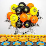 50 Pack 12 Inch Construction Balloons Birthday Party Decorations