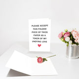 Sarcastic Valentine'S Day Card For Husband Wife Boyfriend Girlfriend Partner Spouse, Funny Wedding Anniversary Card For Him Her, Hilarious Love You Gift For Women Men