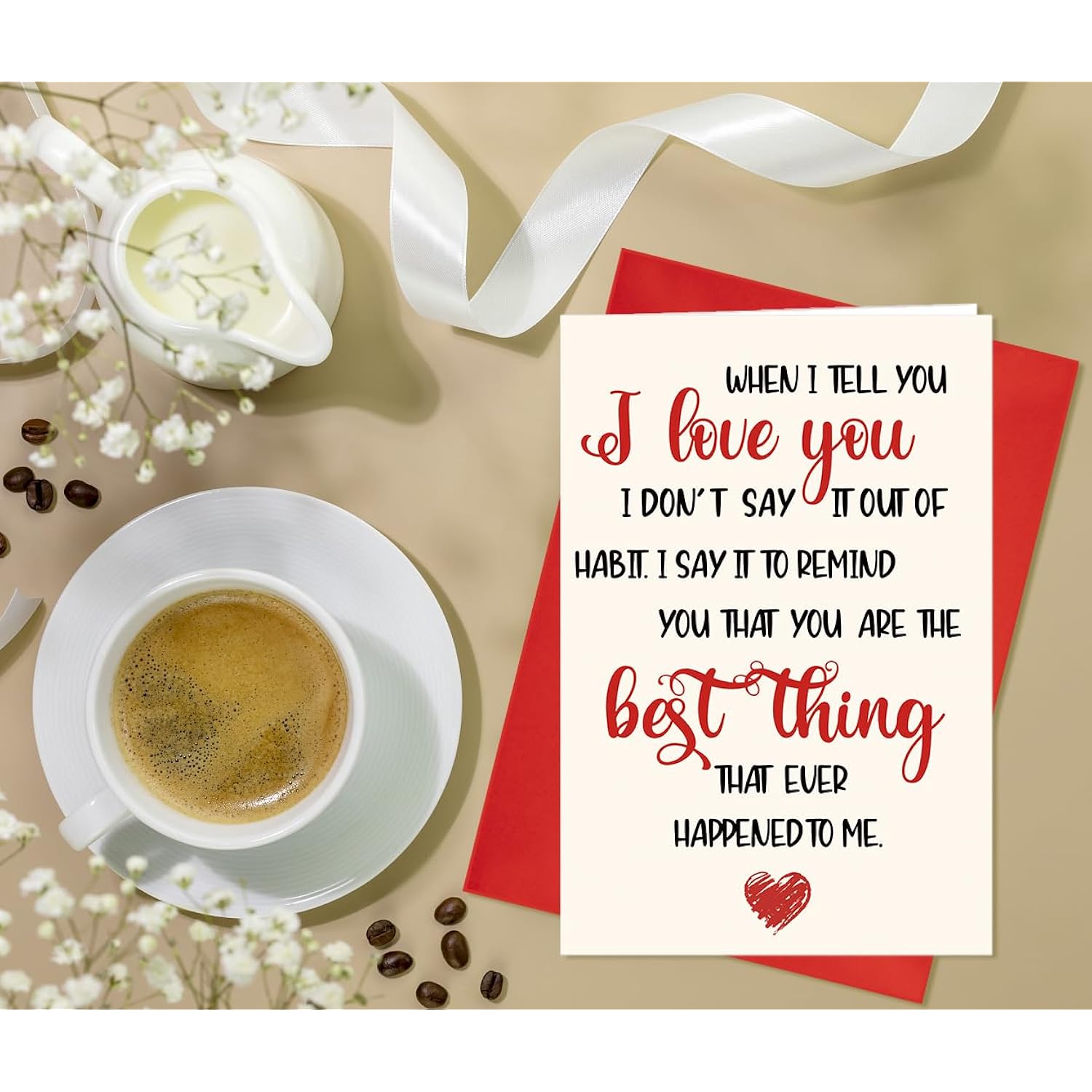 When I Tell You I Love You Valentines Day Card Anniversary Wedding Birthday Gift For Wife Husband Girlfriend Boyfriend Romantic Valentines Card Sweet Birthday Card For Your Significant Other