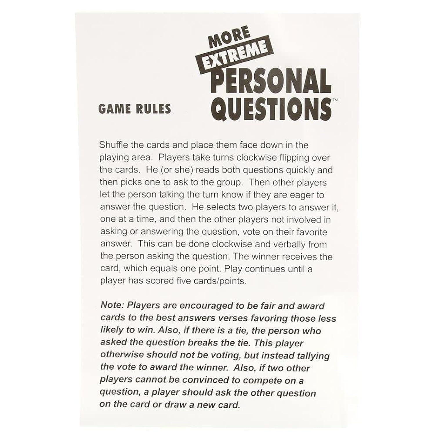 More Extreme Personal Questions - The Party Game That Breaks All Your Boundaries