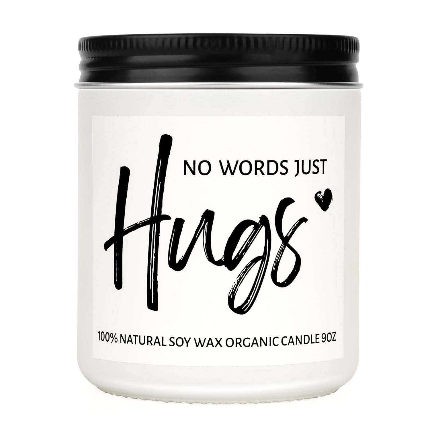 Sympathy Gifts For Loss Of Loved One- No Words Just Hugs Candles, Natural Lavender Scented Candle 9Oz, Get Well Soon, Thinking Of You Gifts, Bereavement Gift For Women Men, Miscarriage Gift For Mother