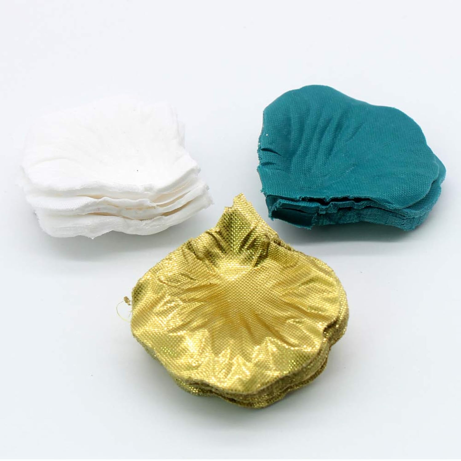 900Pcs Teal Gold White Silk Rose Petals Turquoise Aqua Artificial Flower Petals For Wedding Party Table Confetti Aisle Runner Flower Girl Bridal Shower Hotel Home Vase Decoration