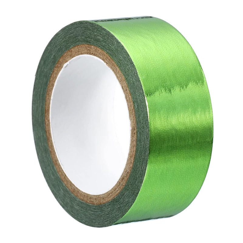 15Mm X 5M Metallic Washi Tape, 1 Roll Mirror Masking Foil Sticker Self Adhesiv