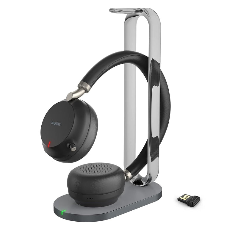 Bh72 Wireless Headphones With Charging Stand, Bluetooth Dual-Ear Headset With