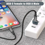 Iphone 16 16E 15 Pro Max Car Charger Adapter 4Pack,Usb To Usbc Adapter Type C Female To A Male Converter For Airpods 4, Watch 10/Iwatch,Iphone 14 13 Plus,Ipad Mini 7,Samsung Galaxy S25