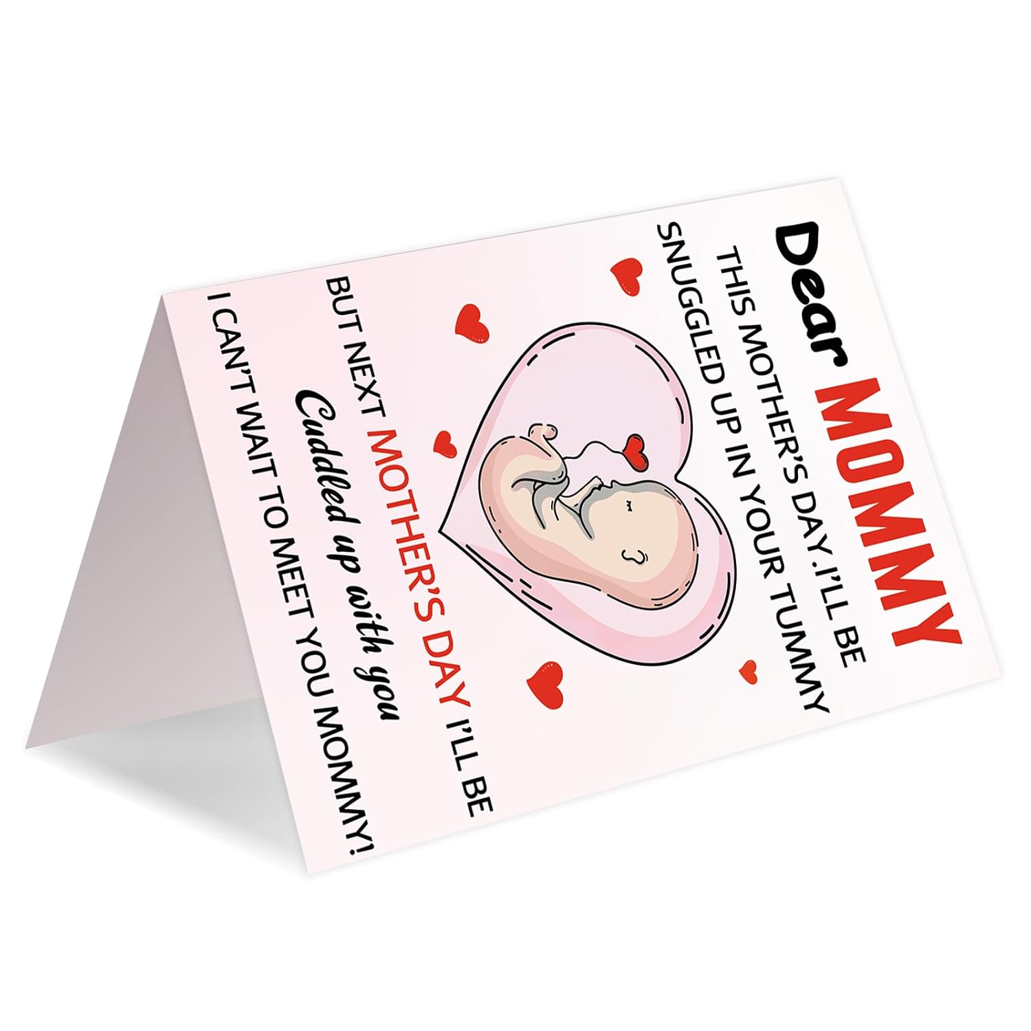 First Mothers Day Gifts For New Mom, Happy 1St Mothers Day Gifts Card From Baby, Pregnancy Gift Card For Expecting Mom First Time Moms Mother, To Be Mommy
