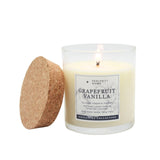 Peripeti Home Grapefruit + Vanilla Soy Candle - Long-Lasting Scented Candle With Classic Wick For Relaxing Aromatherapy - 8.5Oz Natural Wax For Home, Spa, Or Gift