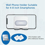 Shower Phone Holder, Wall Mount with 2 Adhesive Stickers, Fits All Smartphones