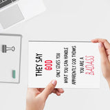 Funny Encouragement Card Gift For Him Her, Humor Encouragement Card, They Say God Only Gives What You Can Handle