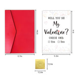 Funny Valentines Day Card For Boyfriend Girlfriend, Will You Be My Valentine Card Gift For Him Men (Check One), 8 X 5.3 In, Blank Inside, Red Envelope