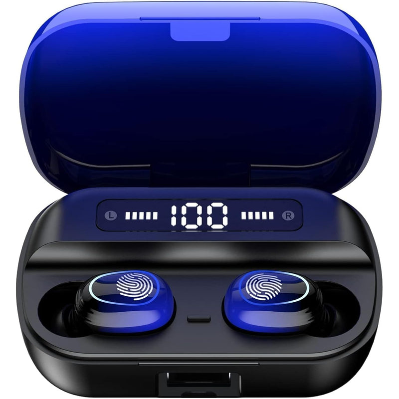 Bluetooth Headphones True Wireless Earbuds Touch Control With Led Charging Cas