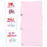 - 10 Funny Assorted Blank Humor Notecards Box Set 4 X 5.12 Inch W/Envelopes Play On Words For Men, Women (10 Designs, 1 Each) - Loving Puns Gone Wild M5660Ocb-B1X10