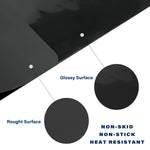 Black Extra Large Silicone Mat, 23.6 X 15.7 Inches Silicone Craft Sheet, Resin Casting Molds Mat, Countertop Protector, Placemat Table Saver Pad, Reusable Nonstick Nonskid