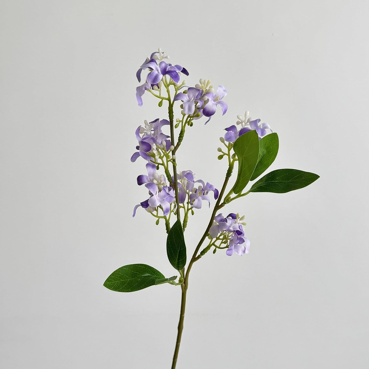 5Pcs Artificial Lilac Flowers 15" Fake Purple Silk Delphinium Antirrhinum For Vase Bouquets Floral Arrangement Home Office Wedding Decoration.(Purple)