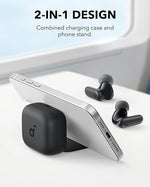 P30i Noise Cancelling Earbuds, 45H Playtime, Bluetooth 5.4, IP54, Black