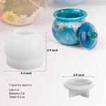 Jar Silicone Molds, Jar Resin Molds With Lid, Epoxy Molds For Diy Jewelry Storage Box,Candle Holder,Candy Container, Epoxy Resin Casting Craft Gifts