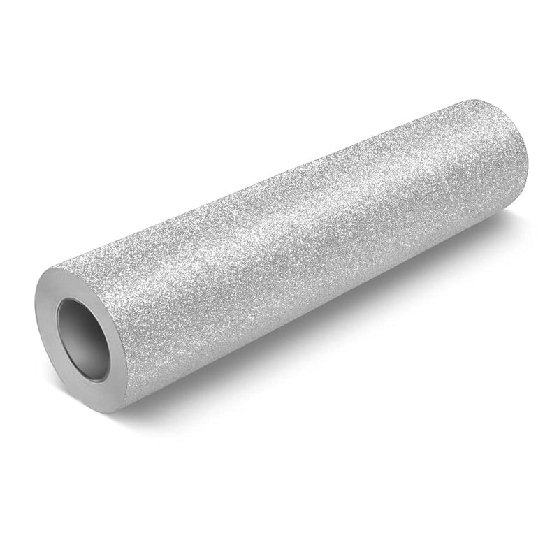 Glitter Silver Deco65 Permanent Adhesive Craft Vinyl Roll (6Ft X 1Ft)