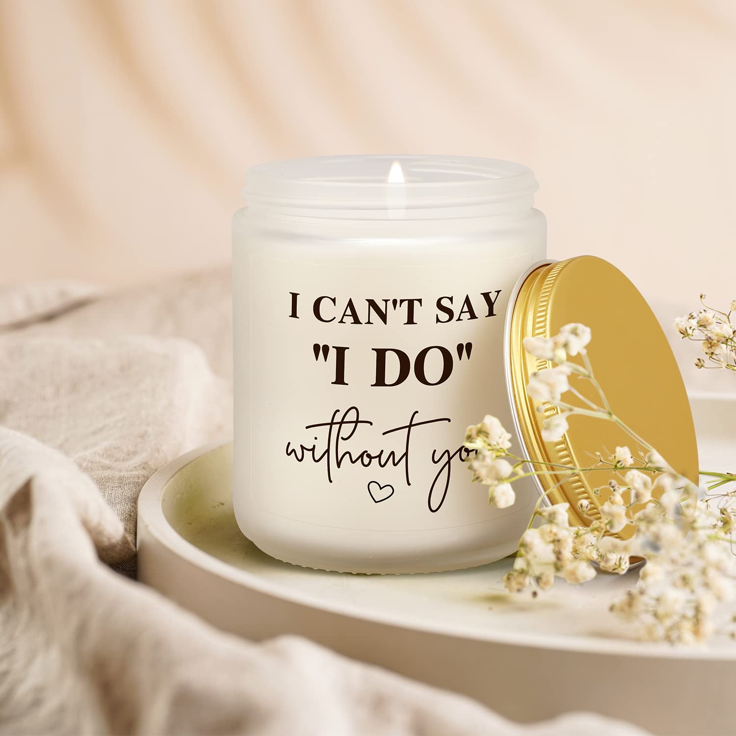 Bridesmaid Candles, Maid Of Honor Gifts Matron Of Honor Proposal Gifts From Bride Wedding Day Bridal Party Bachelorette Engagement Gift For Women Friends Fiance Sister Bestie Will You Be My...