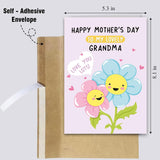 Cute Mother'S Day Card For Grandma Nana, Funny Mothers Day Card From Granddaughter Grandson, Happy Mother'S Day To My Lovely Grandma Card