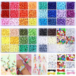 4350Pcs Pony Beads Bracelet Kit, Plastic Kandi Beads For Friendship Crafts Making, Beads Kit Rainbow Beads Set In 42 Colors For Hair Braiding Making Diy Crafts, Small, Pb4Boxes
