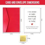 Funny Valentines Day Card For Boyfriend Husband, Happy Valentine’S Day Card Gift For Men Him From Wife Girlfriend, Lie Awake